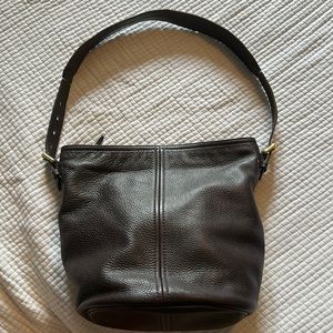 Cole Haan leather slouch bucket purse